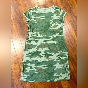 Gap short sleeve army color dress